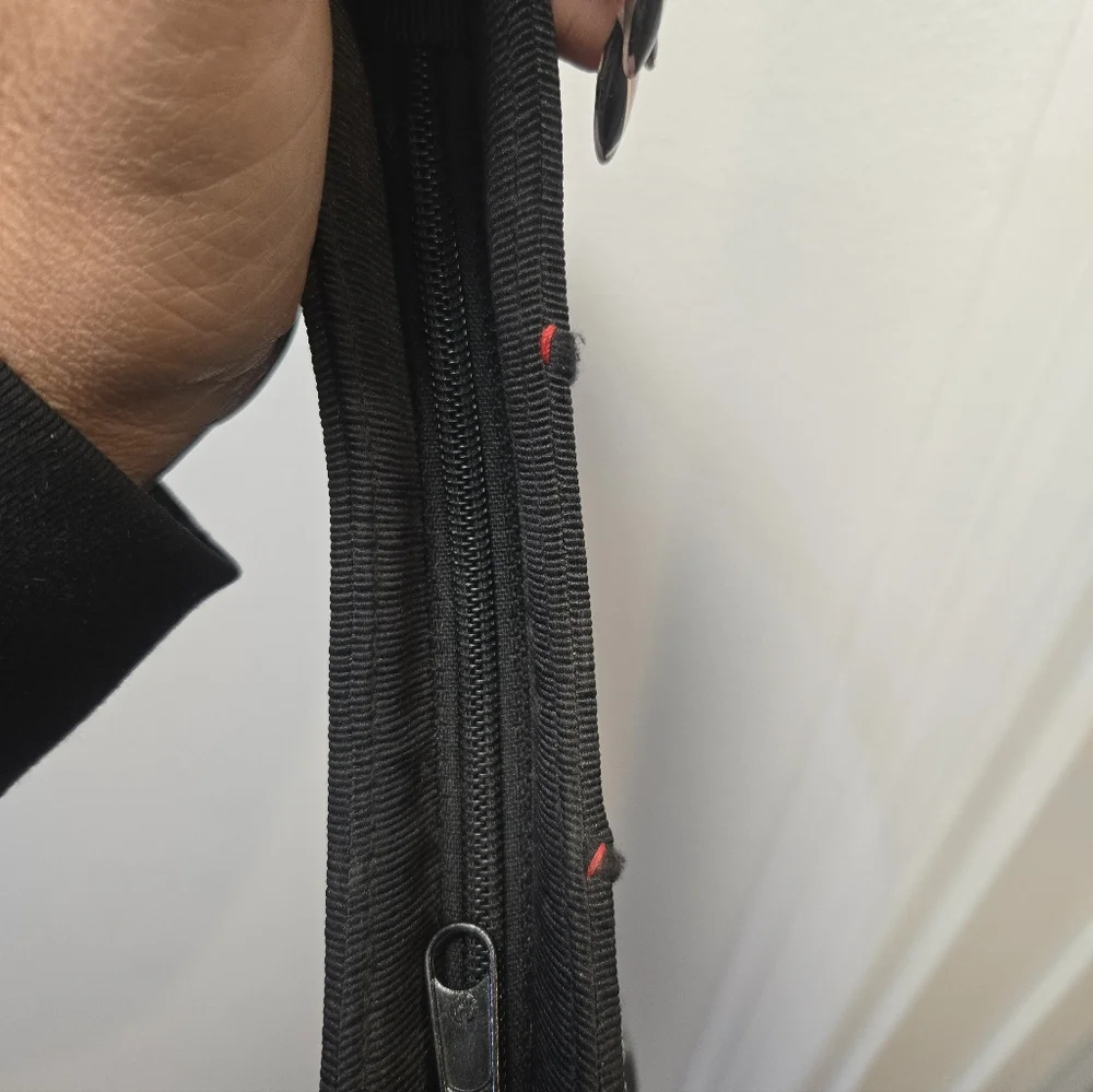 Black Embroidered & Sequin Patch Shoulder Bag